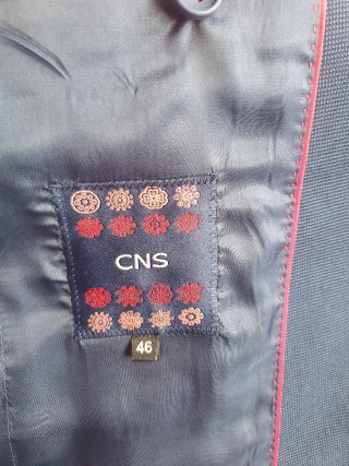 Traje chaqueta juvenil chico azul y camisa blanca