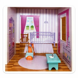 Casa de muñecas con muebles