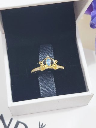 Anillo Carroza de La Cenicienta de Disney. T/58