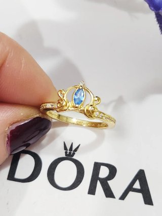 Anillo Carroza de La Cenicienta de Disney. T/58