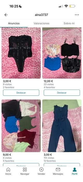 Conjunto Ropa Variada Talla S/M