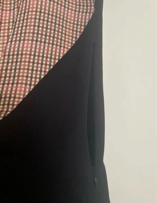 Vestido Zara Patchwork Midi. Cremallera lateral