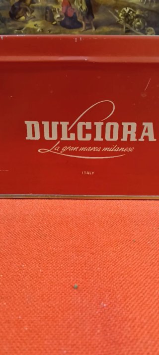 Scatola Latta Dulciora Milano Vintage