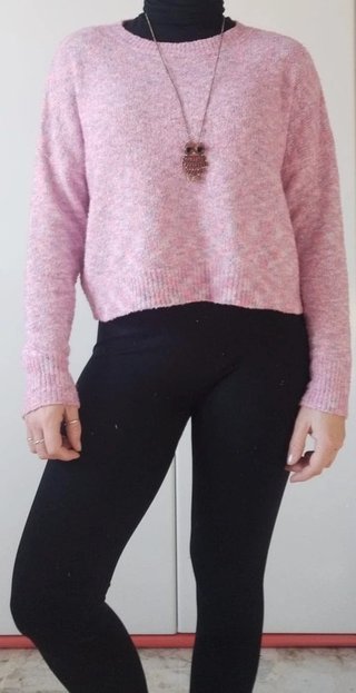 Maglioncino rosa cotone donna