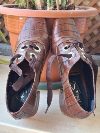 Zapatos marrones con cordones