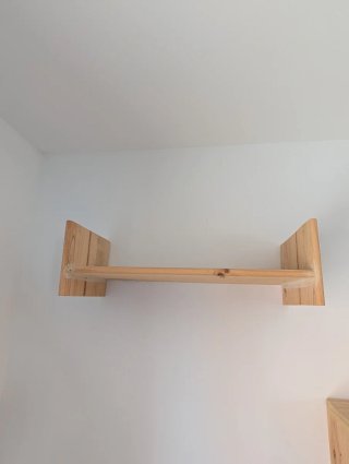 Pack 3 estanterías de madera