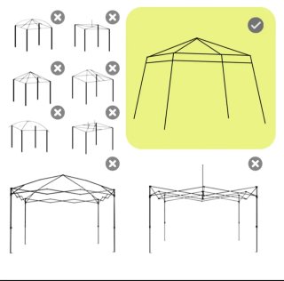 Pack de 2 Toldo Carpa Plegable 2.4x2.4