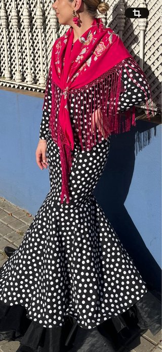 Vestido Flamenca Lunares Talla 36