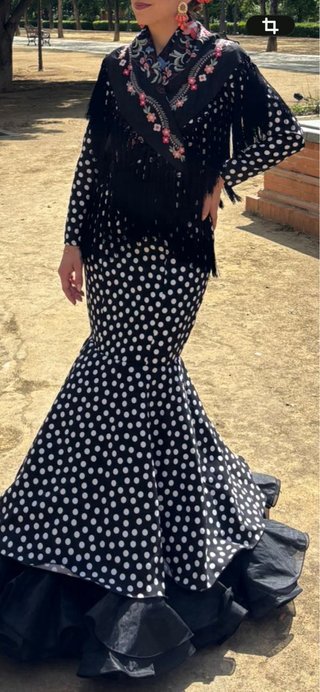 Vestido Flamenca Lunares Talla 36