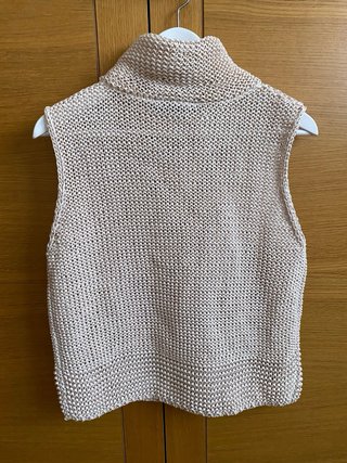 Top punto cuello alto Zara Talla M