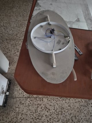 Lámpara de techo moderna plata y transparente