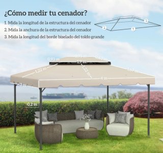 Techo repuesto cenador 4x3