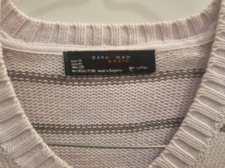 Maglione Zara uomo righe lilla
