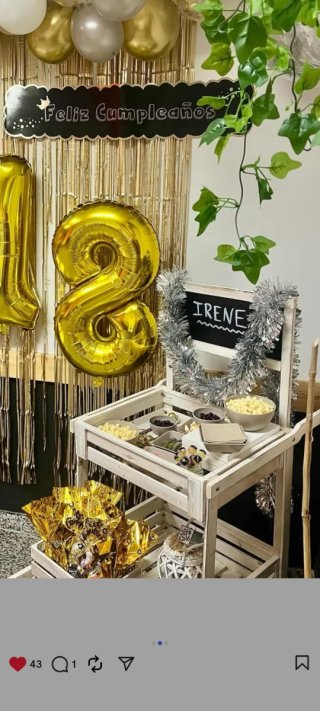 Carro mesa de chuches para eventos