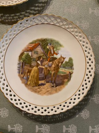 Set 6 piattini + 1 piatto grande Bavaria