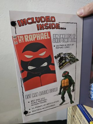 Raphael Comic Book + Action Figure IDW