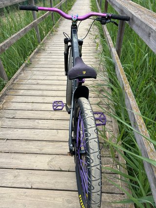 Bicicleta Stunt Rockrider Morada