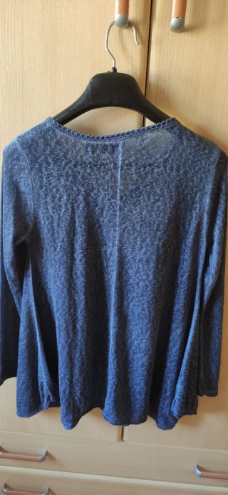 Jersey fino VIAXESTA azul/gris talla única
