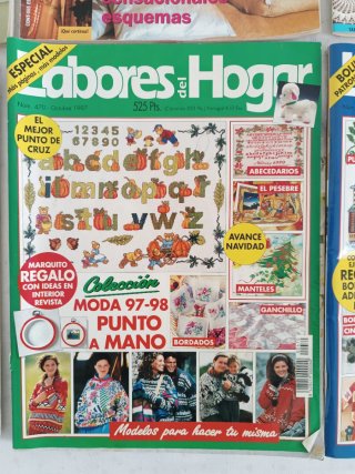 Lote 6 revistas antiguas labores