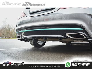 DIFUSOR TRASERO MERCEDES CLA C117 45 2017-2019 LOOK CARBONO