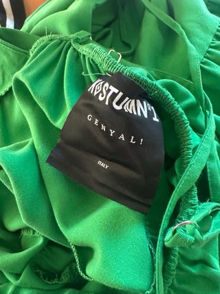 Vestito lungo verde Kostumn taglia S