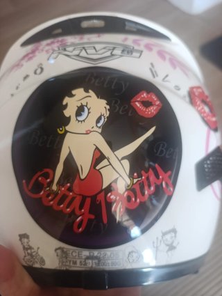 Casco Moto Infantil Betty Boop