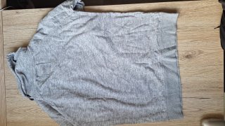 Sudadera gris cuello alto - Talla L