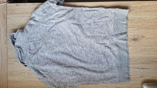 Sudadera gris cuello alto - Talla L