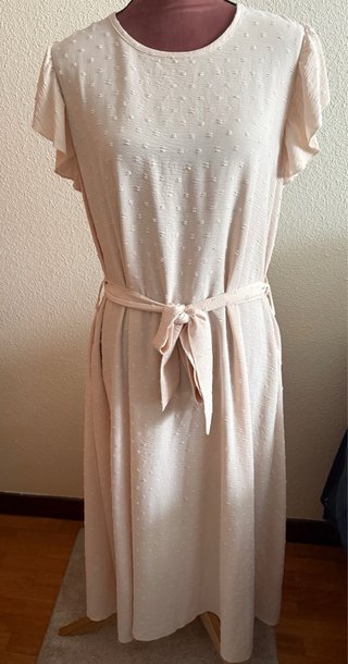 Vestido Verano Beige Talla L