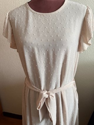 Vestido Verano Beige Talla L