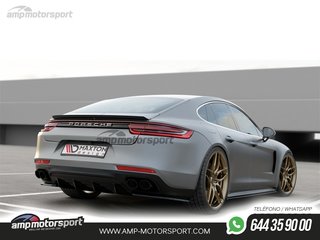 DIFUSOR TRASERO PORSCHE PANAMERA 2019-- NEGRO BRILLO