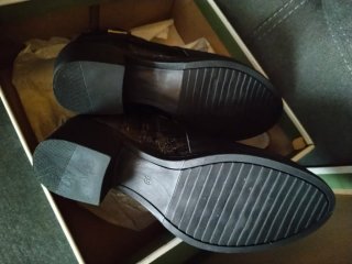 Botines de piel negros mujer