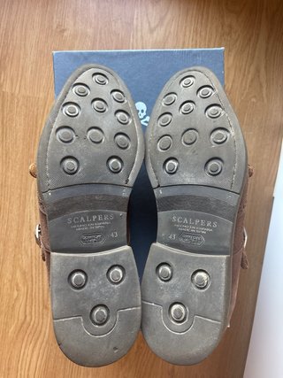 Zapatos Scalpers Marrones Doble Hebilla