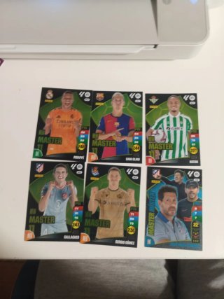 Colección cromos fútbol New Masters