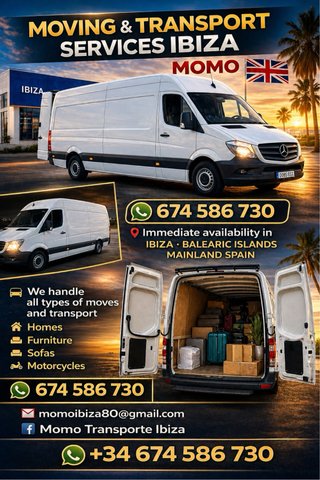 Mudanzas y transporte Ibiza-Baleares-España