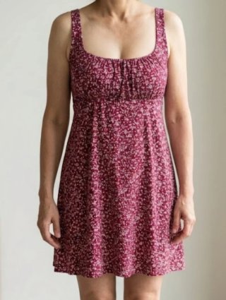 Vestido corto estampado floral