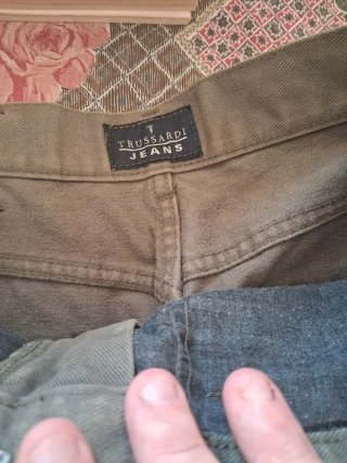 Jeans Trussardi Taglia 50 Verde Oliva