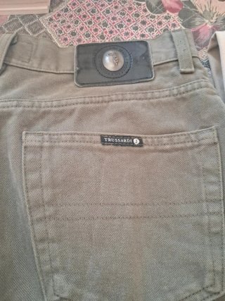 Jeans Trussardi Taglia 50 Verde Oliva