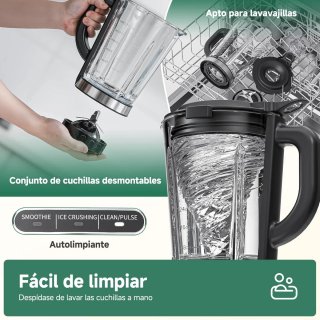 Batidora AMZCHEF 1200W Jarra Vidrio