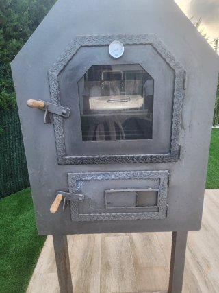 Horno de hierro para usar con leña