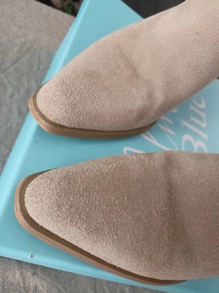 Botas de ante beige mujer talla 39