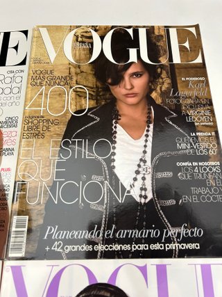 Lote de 6 revistas Vogue 2005-2007