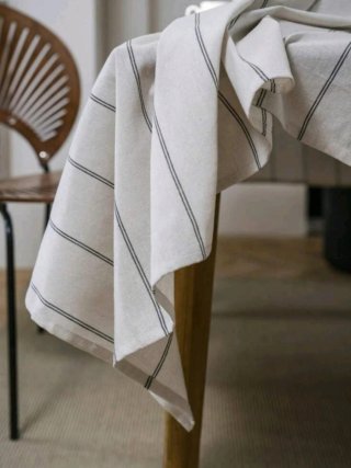 Mantel rectangular rayas