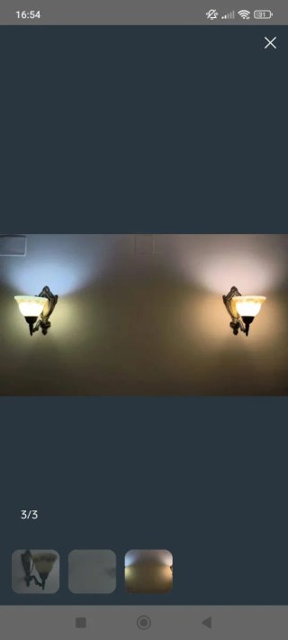 DOS APLIQUES DE PARED
