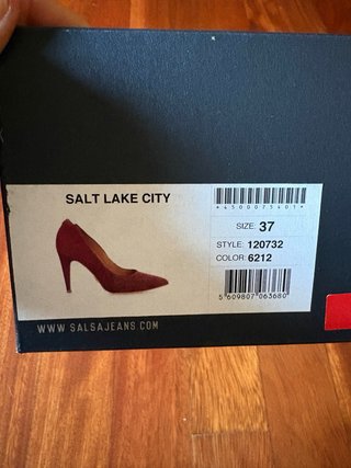 Zapatos de tacón Salsa Talla 37 Rojos