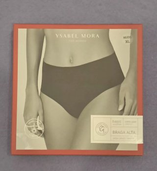 Braga alta YSABEL MORA corte láser T/XL Nude