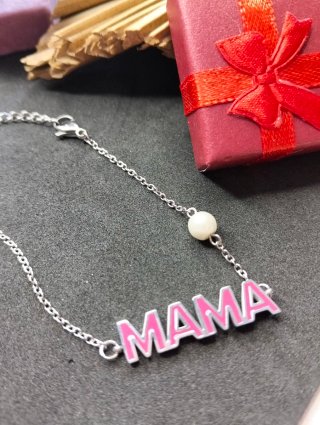 Pulsera MAMA con perla y caja