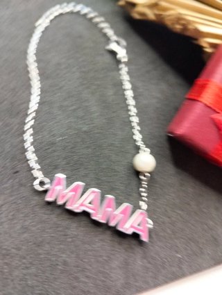 Pulsera MAMA con perla y caja