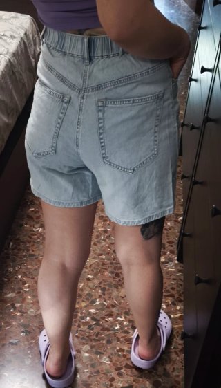 Shorts vaqueros Stradivarius