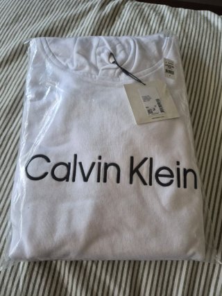 Sudadera Calvin Klein Blanca Talla XL